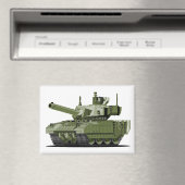 Cartoon modern armored tank magneet (Insitu (Vaatwasser))