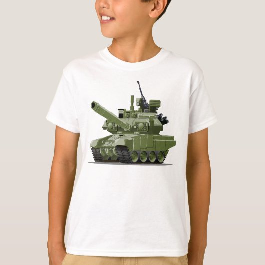Cartoon moderne gepantserde tank (Voorkant)