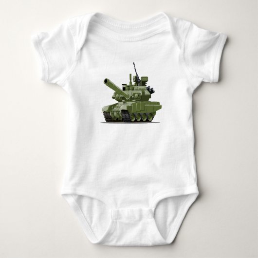 Cartoon moderne gepantserde tank (Voorkant)
