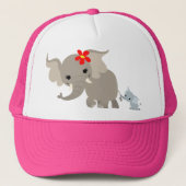 Cartoon Moeder Elephant en Calf Pet (Voorkant)
