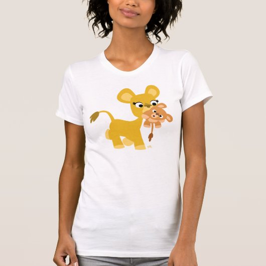 Cartoon Moeder Lon en Keuk Vrouw T-shirt (Voorkant)