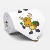 Cartoon moerassalade | Achterkleur kiezen Stropdas (Opgerold)