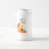 Cartoon Mok | Kippenworst eet meer rundvlees (Voorkant links)