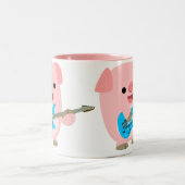 Cartoon-Mok van Cute Rockin Tweekleurige Koffiemok (Center)