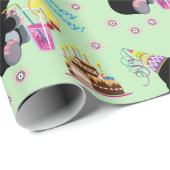 cartoon mol. Gelukkige verjaardag! Cadeaupapier (Rol Hoek)