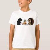cartoon mole en egel t-shirt (Voorkant)