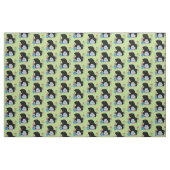 cartoon mole tuinier stof (Fat Quarter)