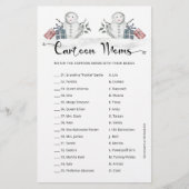 Cartoon Moms Snowman Baby shower (Voorkant)