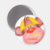 cartoon Monkey Dishwasher Magnet (Voorkant / Achterkant)