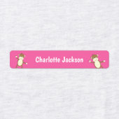 Cartoon Monkey gepersonaliseerd Labels (Design 1)