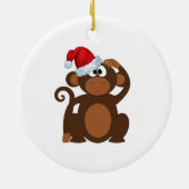 Cartoon Monkey Keramisch Ornament (Achterkant)