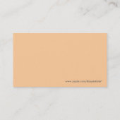 Cartoon Monkey-oproepkaart Contactkaartje (Achterkant)