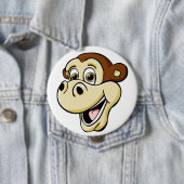 Cartoon Monkey Ronde Button 4,0 Cm (In situ)