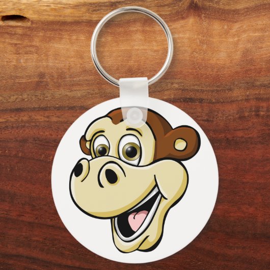 Cartoon Monkey Sleutelhanger (Voorkant)
