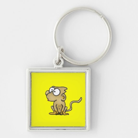 Cartoon Monkey Sleutelhanger (Voorkant)