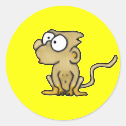Cartoon Monkey Stickers (Voorkant)