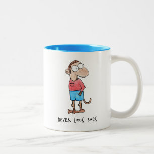 Cartoon Monkey Tweekleurige Koffiemok