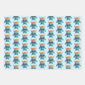 Cartoon Monster Inpakpapier Vel (Voorkant 3)