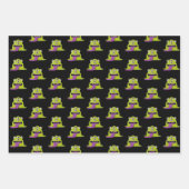 Cartoon Monster Inpakpapier Vel (Voorkant)