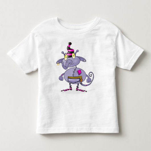 Cartoon Monster - Patches! Kinder Shirts (Voorkant)