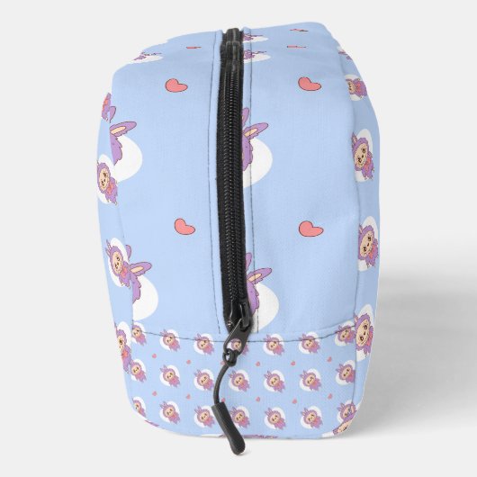 Cartoon Monster Pattern Seamless Toilettasje (Rechts)