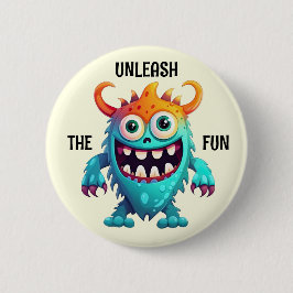 Cartoon Monster Ronde Button 5,7 Cm