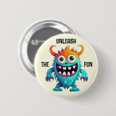 Cartoon Monster Ronde Button 5,7 Cm (Voorkant /achterkant)