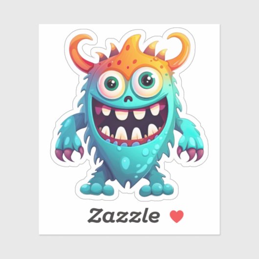 Cartoon Monster Sticker (Vel)
