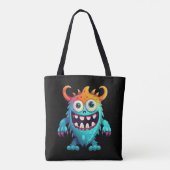 Cartoon Monster Tote Bag (Achterkant)