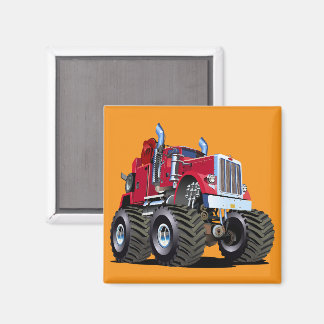 Cartoon Monster tow truck Magneet