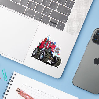 Cartoon Monster tow truck Sticker