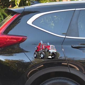 Cartoon Monster tow truck Sticker