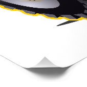 Cartoon monster truck foto afdruk (Hoek)