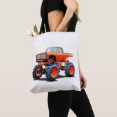 Cartoon monster truck tote bag (Dichtbij)