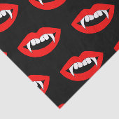 Cartoon Monster Vampire Lips sharp Teeth Fangs Tissuepapier (Detail)