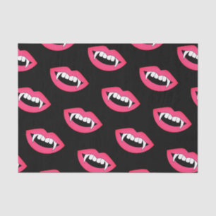 Cartoon Monster Vampire Lips sharp Teeth Fangs Tissuepapier