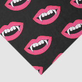 Cartoon Monster Vampire Lips sharp Teeth Fangs Tissuepapier (Detail)