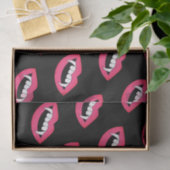 Cartoon Monster Vampire Lips sharp Teeth Fangs Tissuepapier (Geschenk)