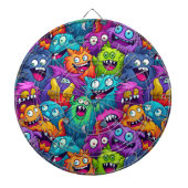 Cartoon Monsters Dartboard Dartbord (Voorkant)