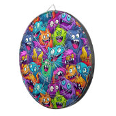 Cartoon Monsters Dartboard Dartbord (Voorkant Rechts)