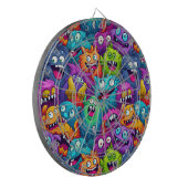 Cartoon Monsters Dartboard Dartbord (Voorkant Links)