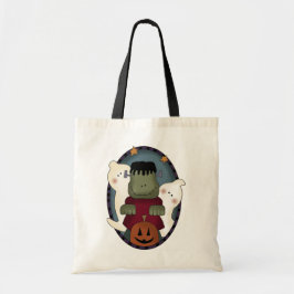 Cartoon Monsters Halloween Treat Bag Tote Bag