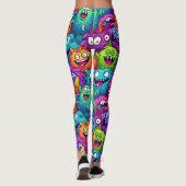 Cartoon Monsters Leggings (Achterkant)