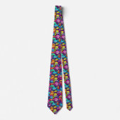 Cartoon Monsters Necktie Stropdas (Voorkant)