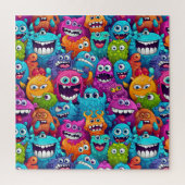 Cartoon Monsters Puzzel (Verticaal)