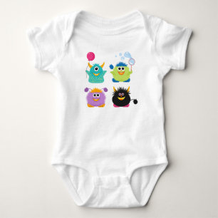 Cartoon Monsters Romper