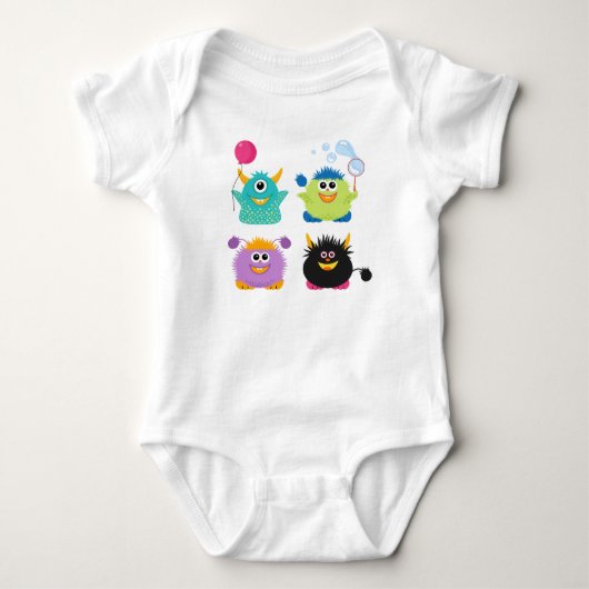 Cartoon Monsters Romper (Voorkant)