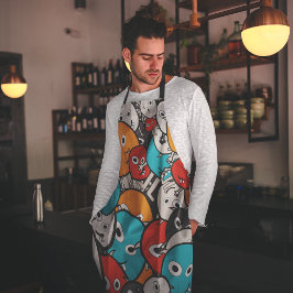 Cartoon Monsters Schort