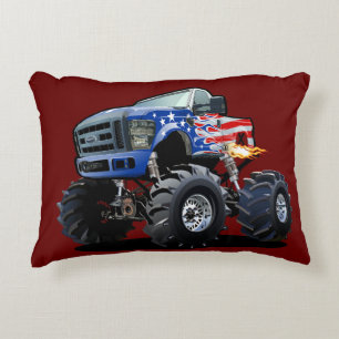 Cartoon monstertruck accent kussen