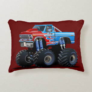 Cartoon monstertruck accent kussen